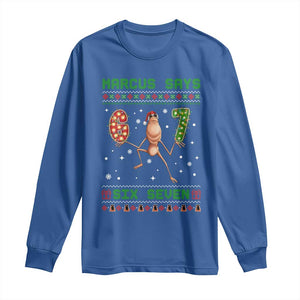 Marcus Says Six Seven Meme Christmas Ugly Sweater Long Sleeve Shirt Trendy Tiktok Gift TS12 Royal Blue Print Your Wear