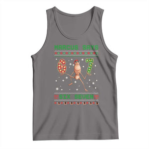 Marcus Says Six Seven Meme Christmas Ugly Sweater Tank Top Trendy Tiktok Gift TS12 Deep Heather Print Your Wear