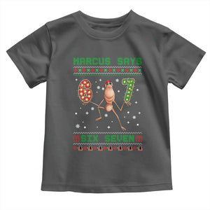 Marcus Says Six Seven Meme Christmas Ugly Sweater Toddler T Shirt Trendy Tiktok Gift TS12 Dark Heather Print Your Wear