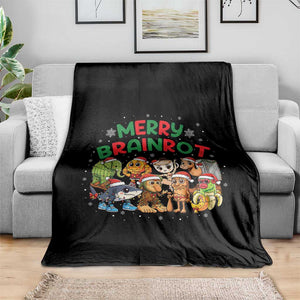 Gen Z Italian Merry Brainrot Christmas Throw Blanket Meme Holiday Gift TS12 Print Your Wear