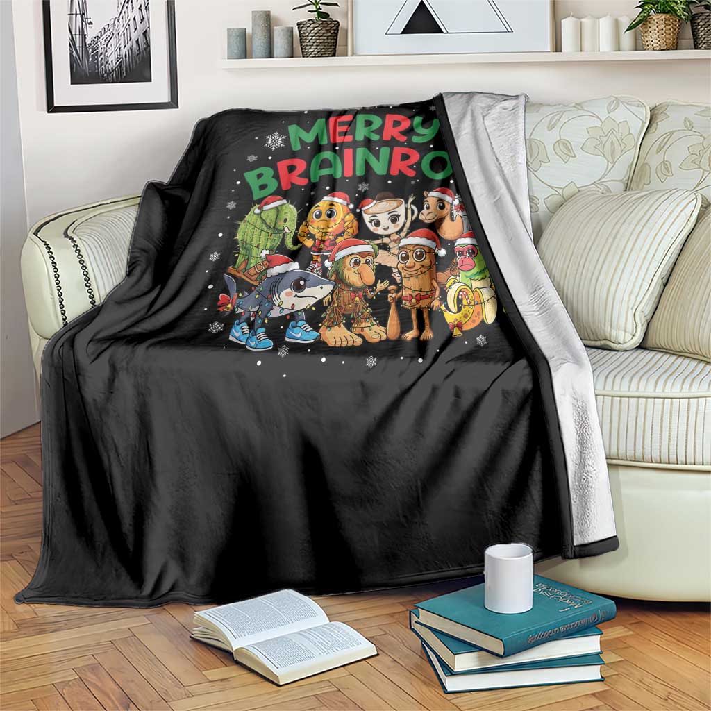 Gen Z Italian Merry Brainrot Christmas Throw Blanket Meme Holiday Gift TS12 Print Your Wear