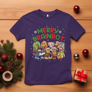 Gen Z Italian Merry Brainrot Christmas T Shirt Meme Holiday Gift TS12 Purple Print Your Wear