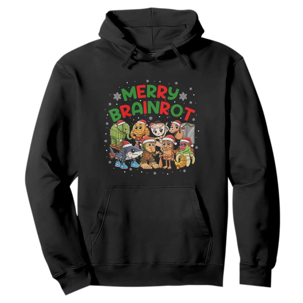 Gen Z Italian Merry Brainrot Christmas Hoodie Meme Holiday Gift TS12 Black Print Your Wear