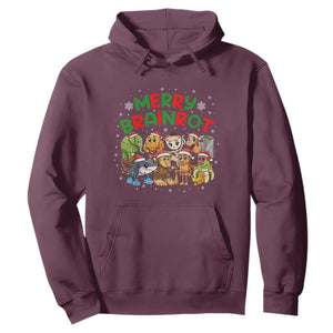 Gen Z Italian Merry Brainrot Christmas Hoodie Meme Holiday Gift TS12 Maroon Print Your Wear