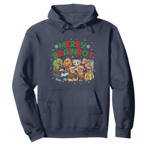 Gen Z Italian Merry Brainrot Christmas Hoodie Meme Holiday Gift TS12 Navy Print Your Wear
