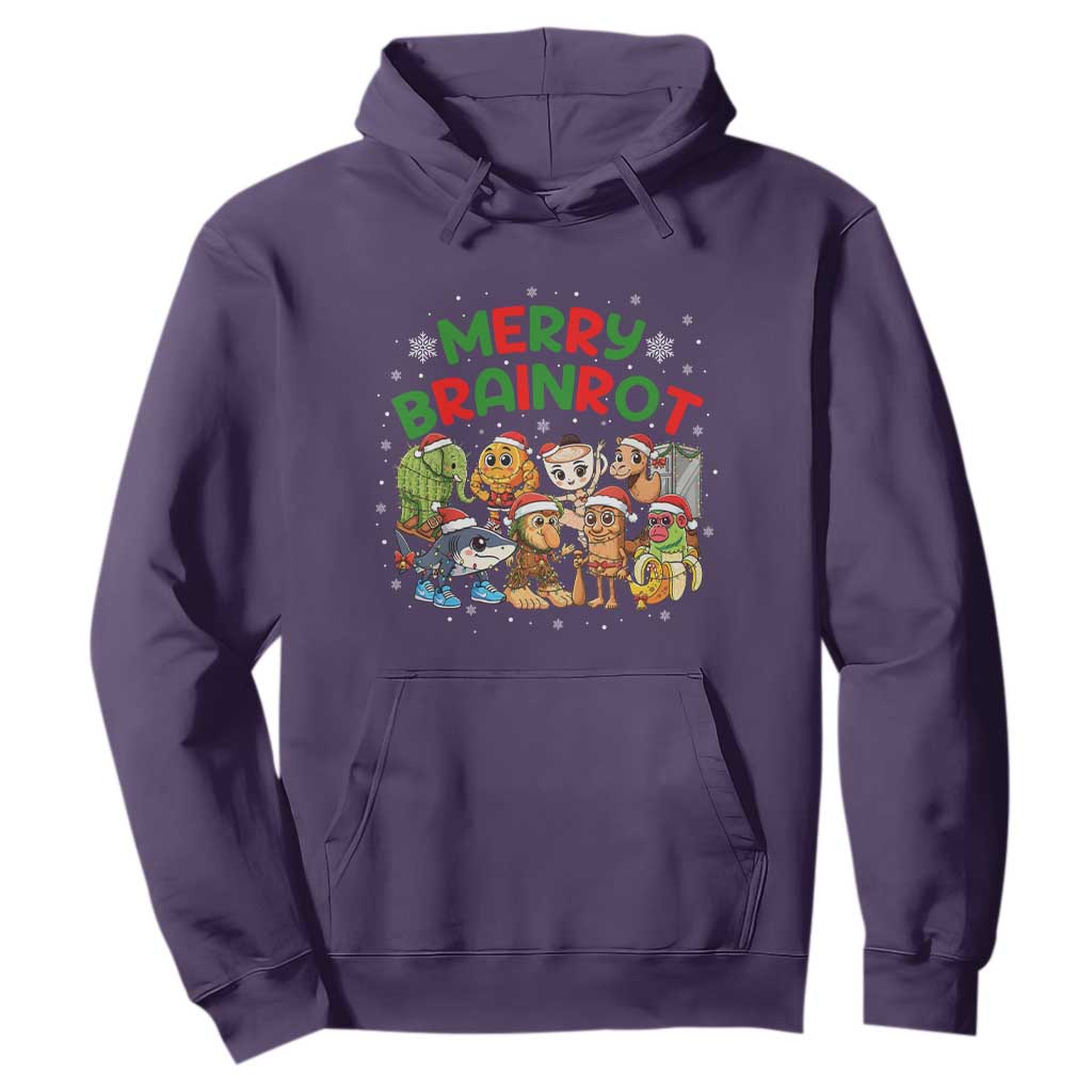 Gen Z Italian Merry Brainrot Christmas Hoodie Meme Holiday Gift TS12 Purple Print Your Wear