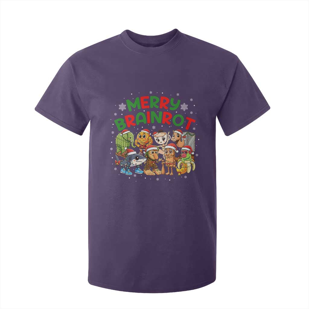 Gen Z Italian Merry Brainrot Christmas T Shirt For Kid Meme Holiday Gift TS12 Purple Print Your Wear