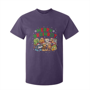 Gen Z Italian Merry Brainrot Christmas T Shirt For Kid Meme Holiday Gift TS12 Purple Print Your Wear