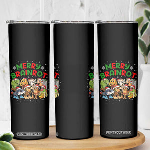 Gen Z Italian Merry Brainrot Christmas Skinny Tumbler Meme Holiday Gift TS12 Print Your Wear