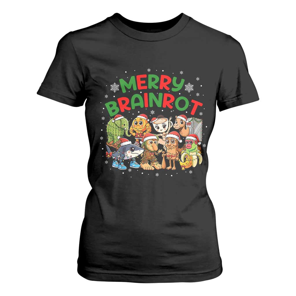 Gen Z Italian Merry Brainrot Christmas T Shirt For Women Meme Holiday Gift TS12 Black Print Your Wear