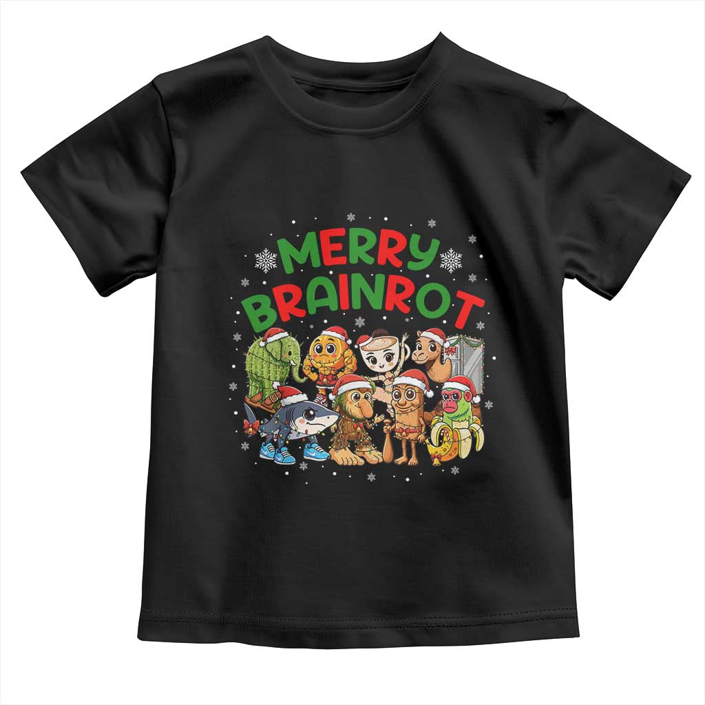 Gen Z Italian Merry Brainrot Christmas Toddler T Shirt Meme Holiday Gift TS12 Black Print Your Wear