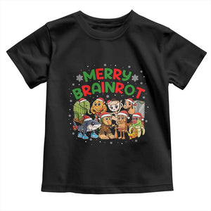 Gen Z Italian Merry Brainrot Christmas Toddler T Shirt Meme Holiday Gift TS12 Black Print Your Wear
