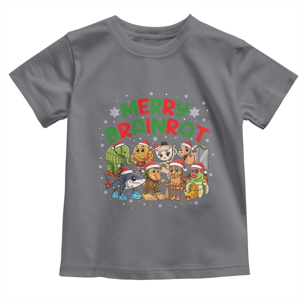 Gen Z Italian Merry Brainrot Christmas Toddler T Shirt Meme Holiday Gift TS12 Charcoal Print Your Wear