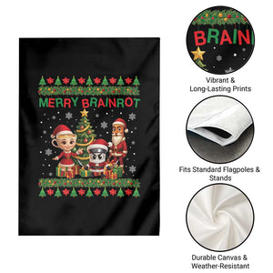 Merry Brainrot Garden Flag Funny Ugly Christmas Italian Meme Gift TS12 Print Your Wear