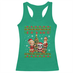 Merry Brainrot Racerback Tank Top Funny Ugly Christmas Italian Meme Gift TS12 Irish Green Print Your Wear