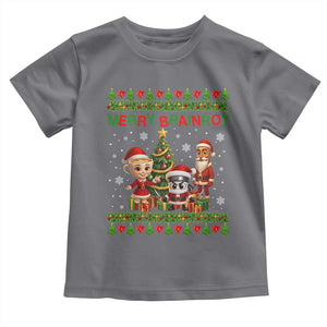 Merry Brainrot Toddler T Shirt Funny Ugly Christmas Italian Meme Gift TS12 Charcoal Print Your Wear