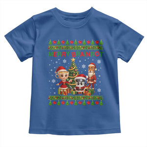 Merry Brainrot Toddler T Shirt Funny Ugly Christmas Italian Meme Gift TS12 Royal Blue Print Your Wear