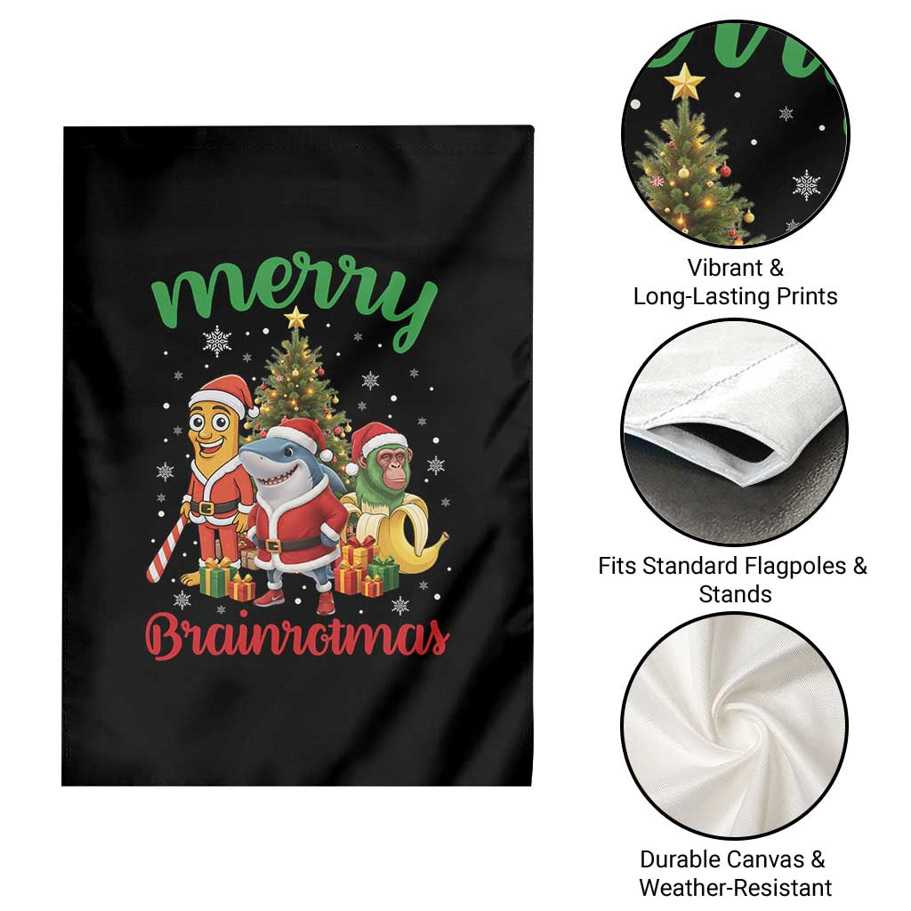 Merry Brainrotmas Garden Flag Funny Italian Brainrot Meme Christmas TS12 Print Your Wear