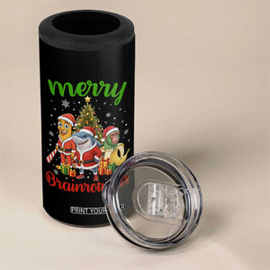 Merry Brainrotmas 4 in 1 Can Cooler Tumbler Funny Italian Brainrot Meme Christmas TS12 Print Your Wear