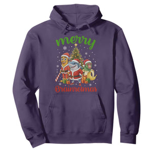 Merry Brainrotmas Hoodie Funny Italian Brainrot Meme Christmas TS12 Purple Print Your Wear