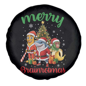 Merry Brainrotmas Spare Tire Cover Funny Italian Brainrot Meme Christmas TS12 Print Your Wear
