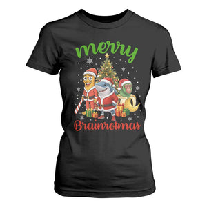 Merry Brainrotmas T Shirt For Women Funny Italian Brainrot Meme Christmas TS12 Black Print Your Wear