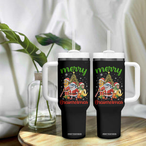 Merry Brainrotmas Tumbler With Handle Funny Italian Brainrot Meme Christmas TS12 Print Your Wear