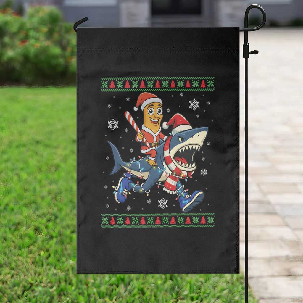 Funny Tung Tung Sahur Riding Tralala Garden Flag Ugly Chritstmas Italian Brainrot Meme TS12 Print Your Wear