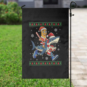 Funny Tung Tung Sahur Riding Tralala Garden Flag Ugly Chritstmas Italian Brainrot Meme TS12 Print Your Wear