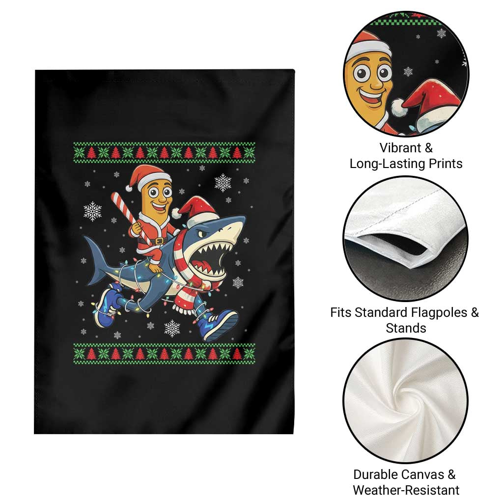 Funny Tung Tung Sahur Riding Tralala Garden Flag Ugly Chritstmas Italian Brainrot Meme TS12 Print Your Wear