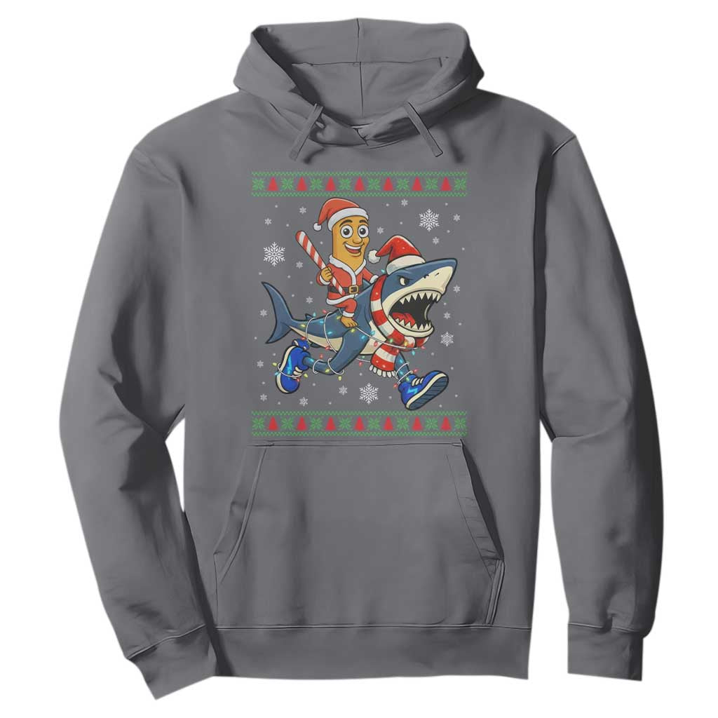 Funny Tung Tung Sahur Riding Tralala Hoodie Ugly Chritstmas Italian Brainrot Meme TS12 Charcoal Print Your Wear