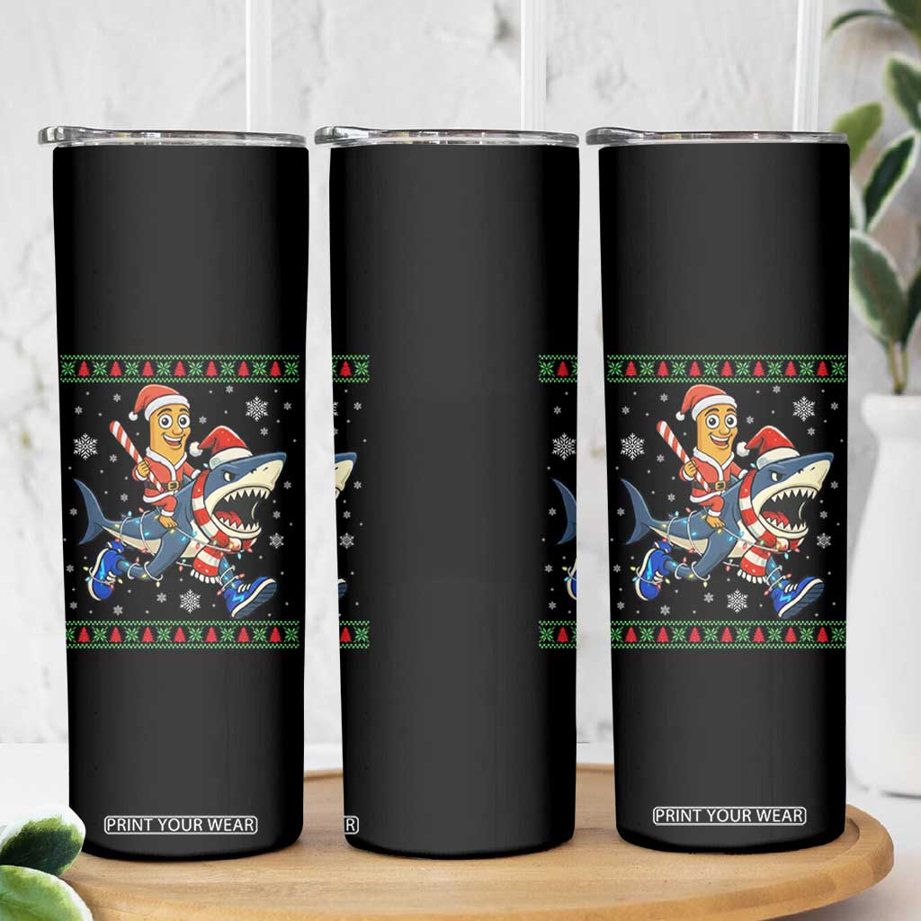 Funny Tung Tung Sahur Riding Tralala Skinny Tumbler Ugly Chritstmas Italian Brainrot Meme TS12 Print Your Wear