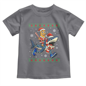 Funny Tung Tung Sahur Riding Tralala Toddler T Shirt Ugly Chritstmas Italian Brainrot Meme TS12 Charcoal Print Your Wear
