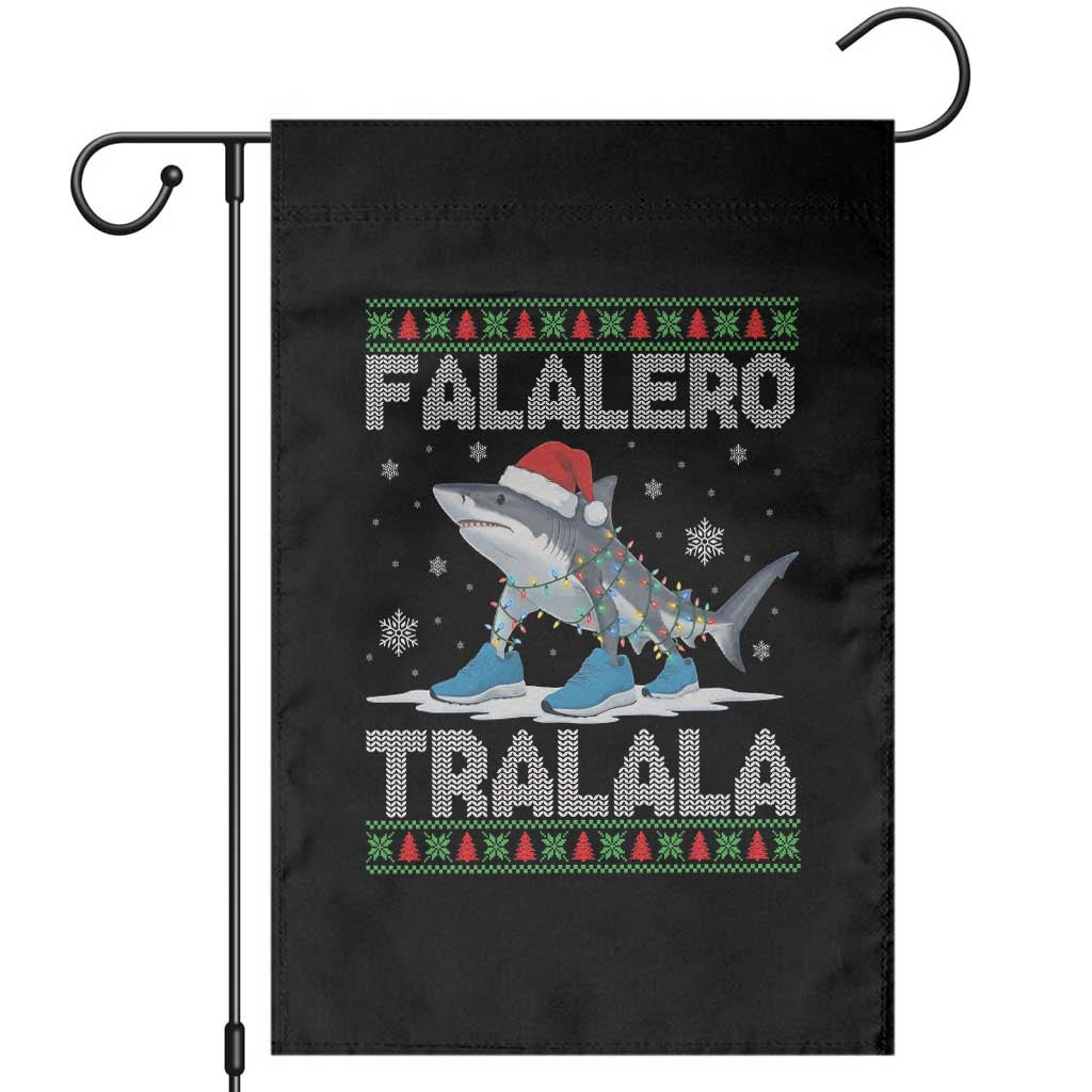 Falalero Tralala Italian Brainrot Meme Christmas Garden Flag Funny Gen Z Alpha Ugly Xmas Gift TS12 Black Print Your Wear