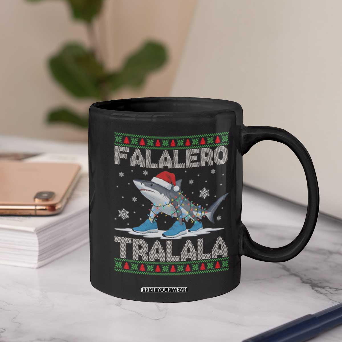 Falalero Tralala Italian Brainrot Meme Christmas Coffee Mug Funny Gen Z Alpha Ugly Xmas Gift TS12 Print Your Wear