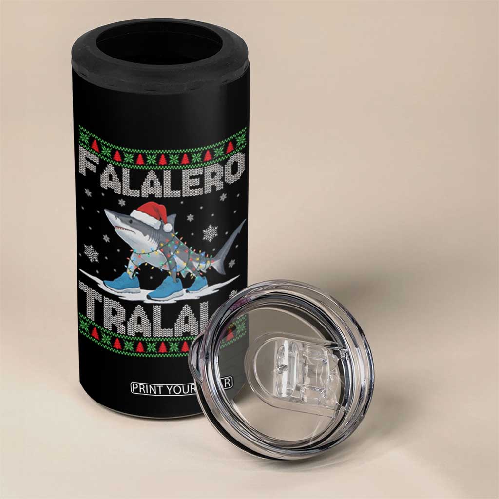 Falalero Tralala Italian Brainrot Meme Christmas 4 in 1 Can Cooler Tumbler Funny Gen Z Alpha Ugly Xmas Gift TS12 Print Your Wear