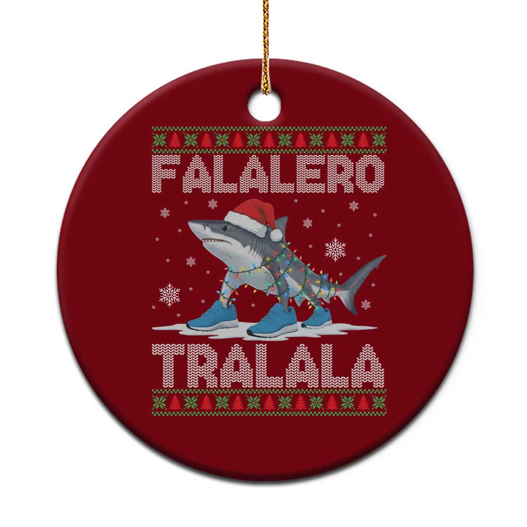 Falalero Tralala Italian Brainrot Meme Christmas Ceramic Ornament Funny Gen Z Alpha Ugly Xmas Gift TS12 1pc Red Print Your Wear