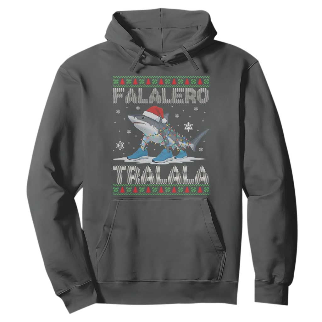Falalero Tralala Italian Brainrot Meme Christmas Hoodie Funny Gen Z Alpha Ugly Xmas Gift TS12 Dark Heather Print Your Wear