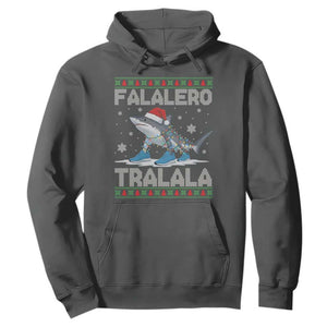 Falalero Tralala Italian Brainrot Meme Christmas Hoodie Funny Gen Z Alpha Ugly Xmas Gift TS12 Dark Heather Print Your Wear