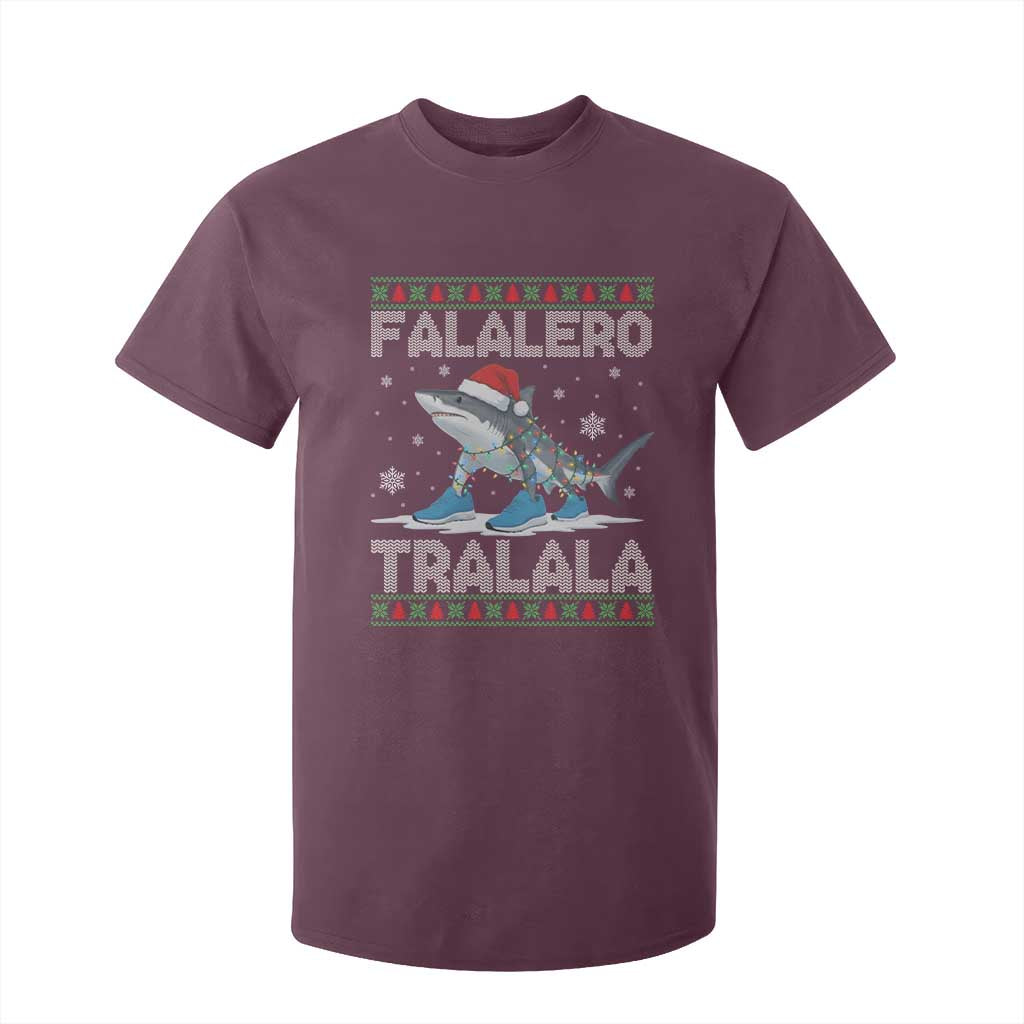 Falalero Tralala Italian Brainrot Meme Christmas T Shirt For Kid Funny Gen Z Alpha Ugly Xmas Gift TS12 Maroon Print Your Wear