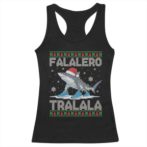 Falalero Tralala Italian Brainrot Meme Christmas Racerback Tank Top Funny Gen Z Alpha Ugly Xmas Gift TS12 Black Print Your Wear