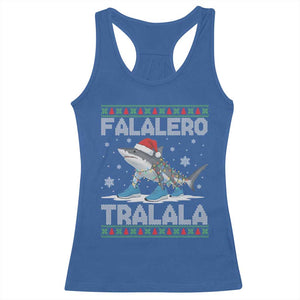 Falalero Tralala Italian Brainrot Meme Christmas Racerback Tank Top Funny Gen Z Alpha Ugly Xmas Gift TS12 Royal Blue Print Your Wear