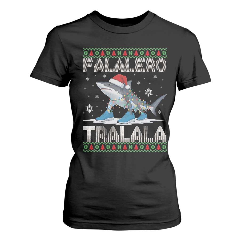 Falalero Tralala Italian Brainrot Meme Christmas T Shirt For Women Funny Gen Z Alpha Ugly Xmas Gift TS12 Black Print Your Wear