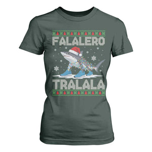 Falalero Tralala Italian Brainrot Meme Christmas T Shirt For Women Funny Gen Z Alpha Ugly Xmas Gift TS12 Dark Forest Green Print Your Wear