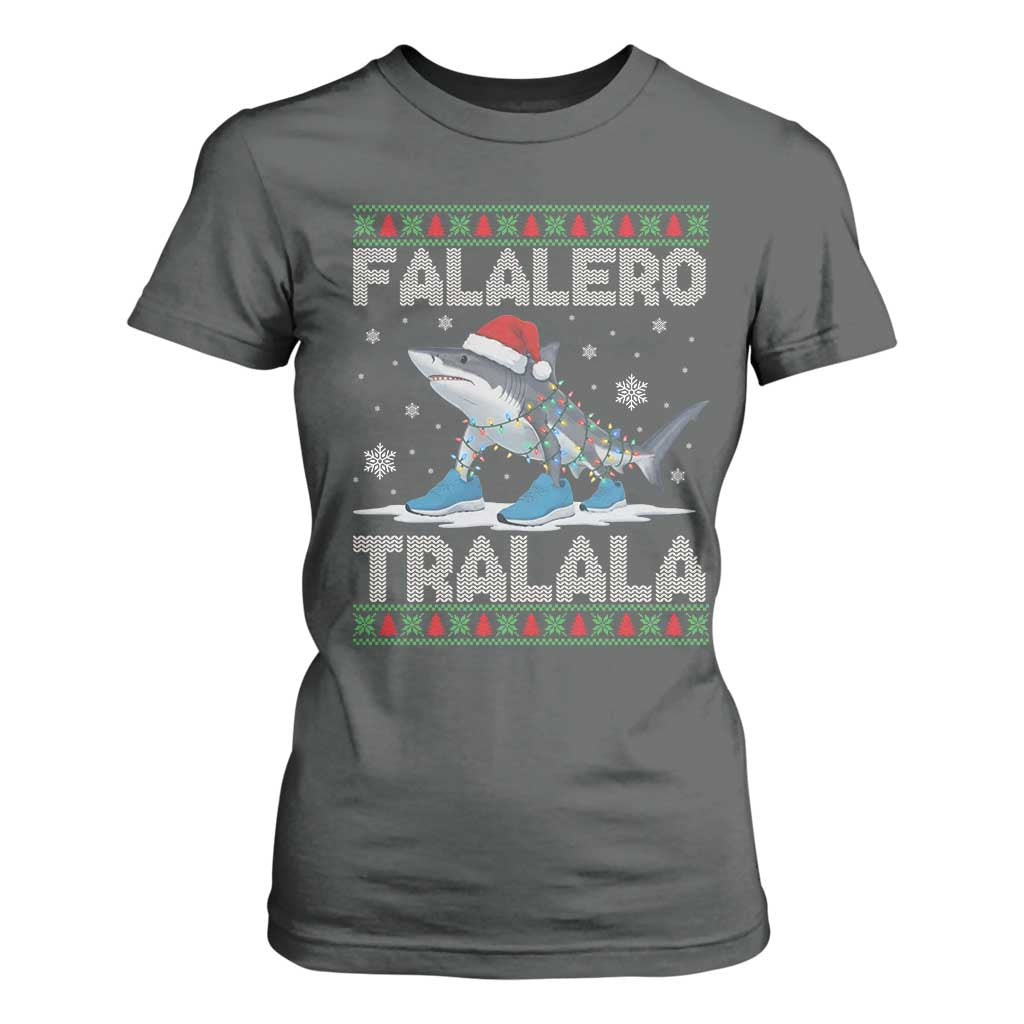 Falalero Tralala Italian Brainrot Meme Christmas T Shirt For Women Funny Gen Z Alpha Ugly Xmas Gift TS12 Dark Heather Print Your Wear