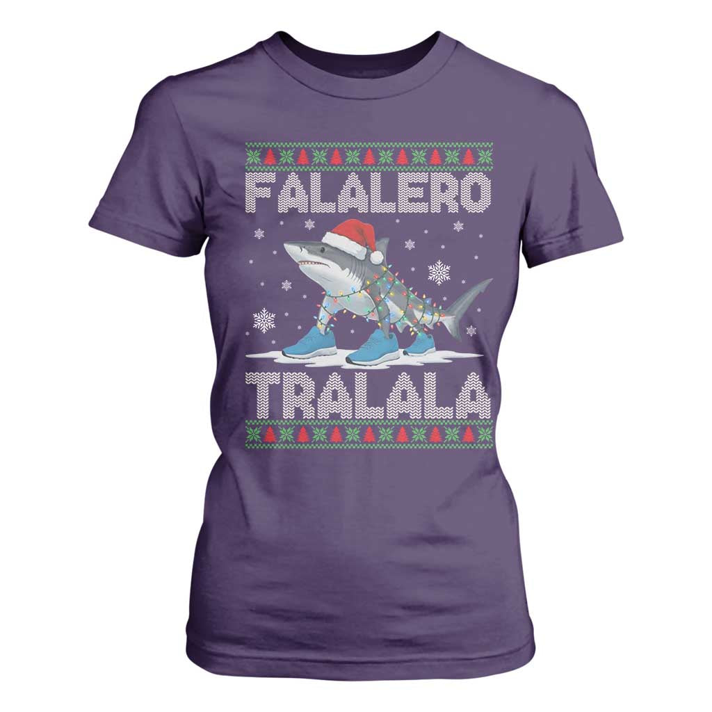Falalero Tralala Italian Brainrot Meme Christmas T Shirt For Women Funny Gen Z Alpha Ugly Xmas Gift TS12 Purple Print Your Wear