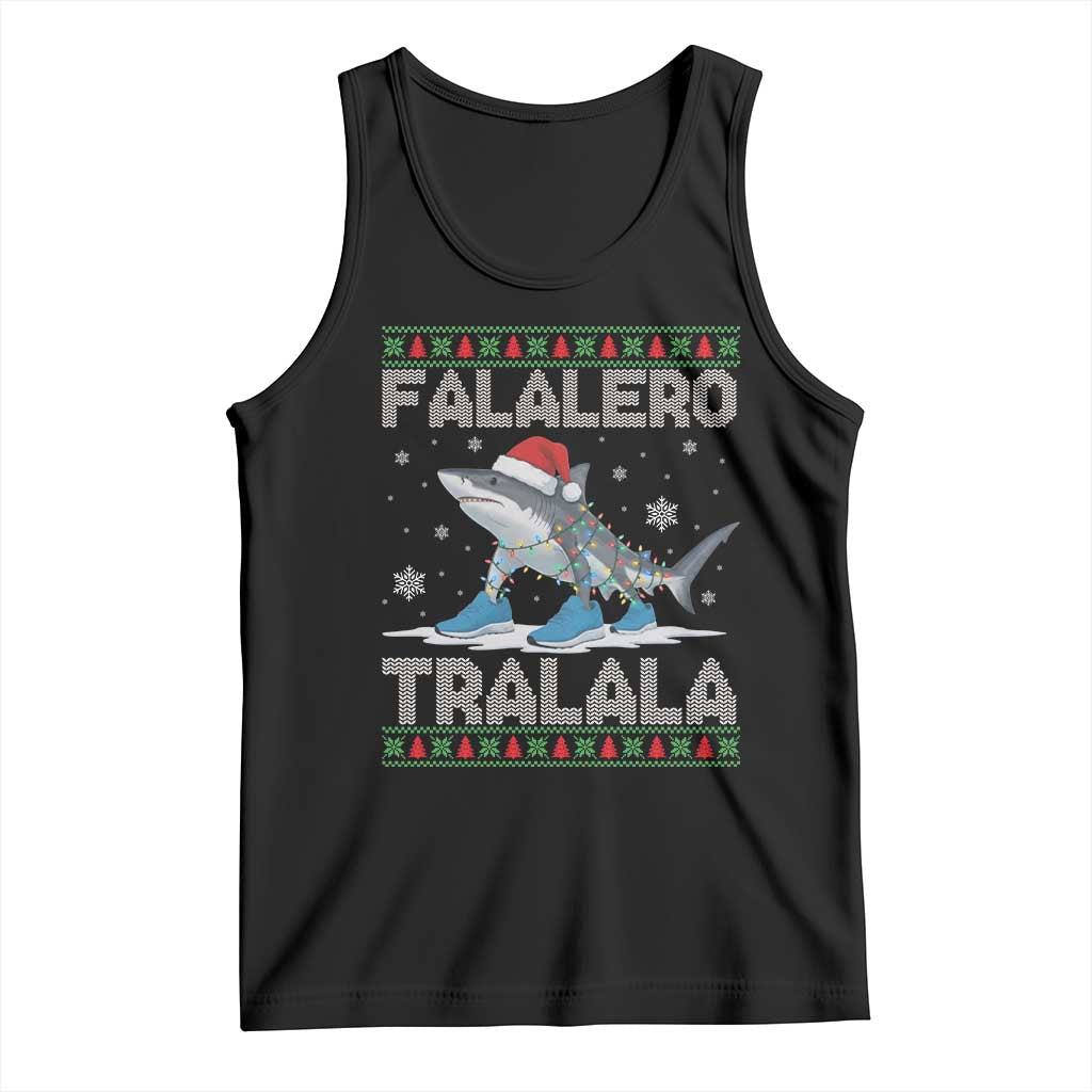 Falalero Tralala Italian Brainrot Meme Christmas Tank Top Funny Gen Z Alpha Ugly Xmas Gift TS12 Black Print Your Wear
