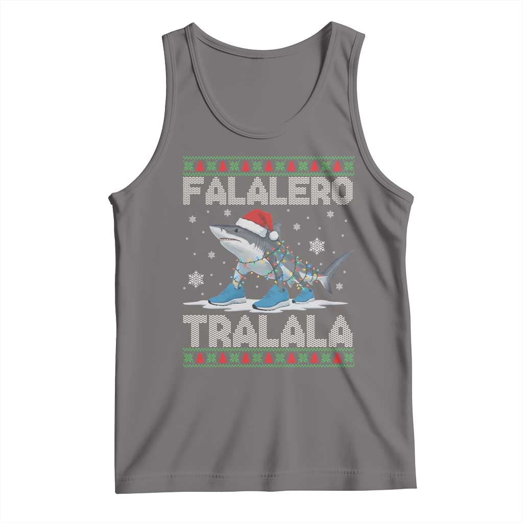 Falalero Tralala Italian Brainrot Meme Christmas Tank Top Funny Gen Z Alpha Ugly Xmas Gift TS12 Deep Heather Print Your Wear