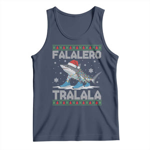 Falalero Tralala Italian Brainrot Meme Christmas Tank Top Funny Gen Z Alpha Ugly Xmas Gift TS12 Navy Print Your Wear