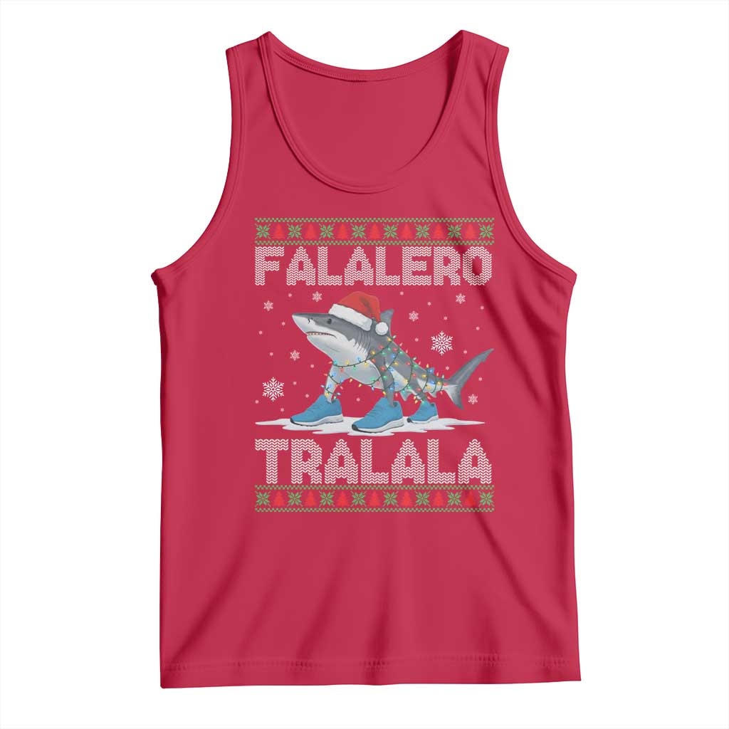 Falalero Tralala Italian Brainrot Meme Christmas Tank Top Funny Gen Z Alpha Ugly Xmas Gift TS12 Red Print Your Wear